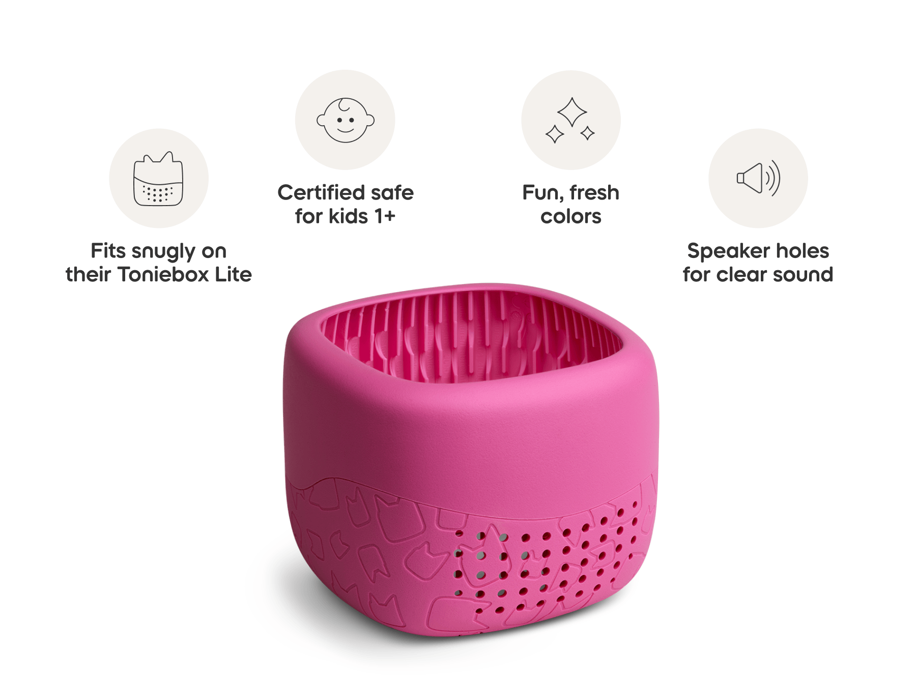 Toniebox Lite Cover: Berry Pink - Image 4